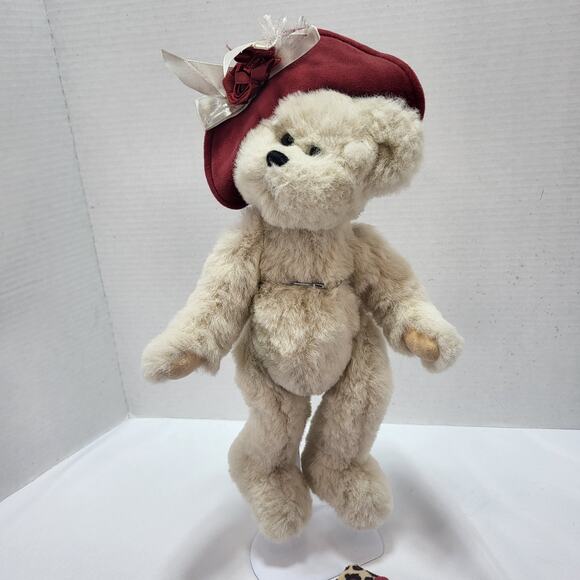 Penny the Sophisticated 13" Plush Bear Stuffed Toy Velvet Victorian Coat - Picture 7 of 9